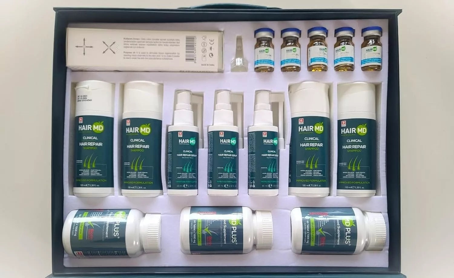 HairMD Clinical Hair Repair Exclusive Set (3 Month Use) Hair Booster Formula NEW