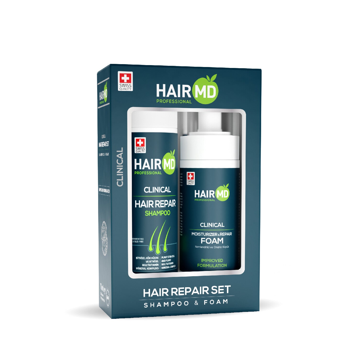 HairMD Clinical Repair Set (Shampoo 250 ml + Foam 150 ml)