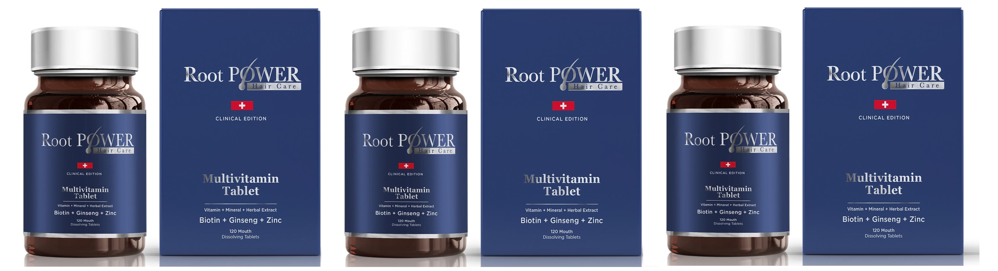 Root Power Multivitamin Hair Tablet 3 LOT (3x120 Tablets)