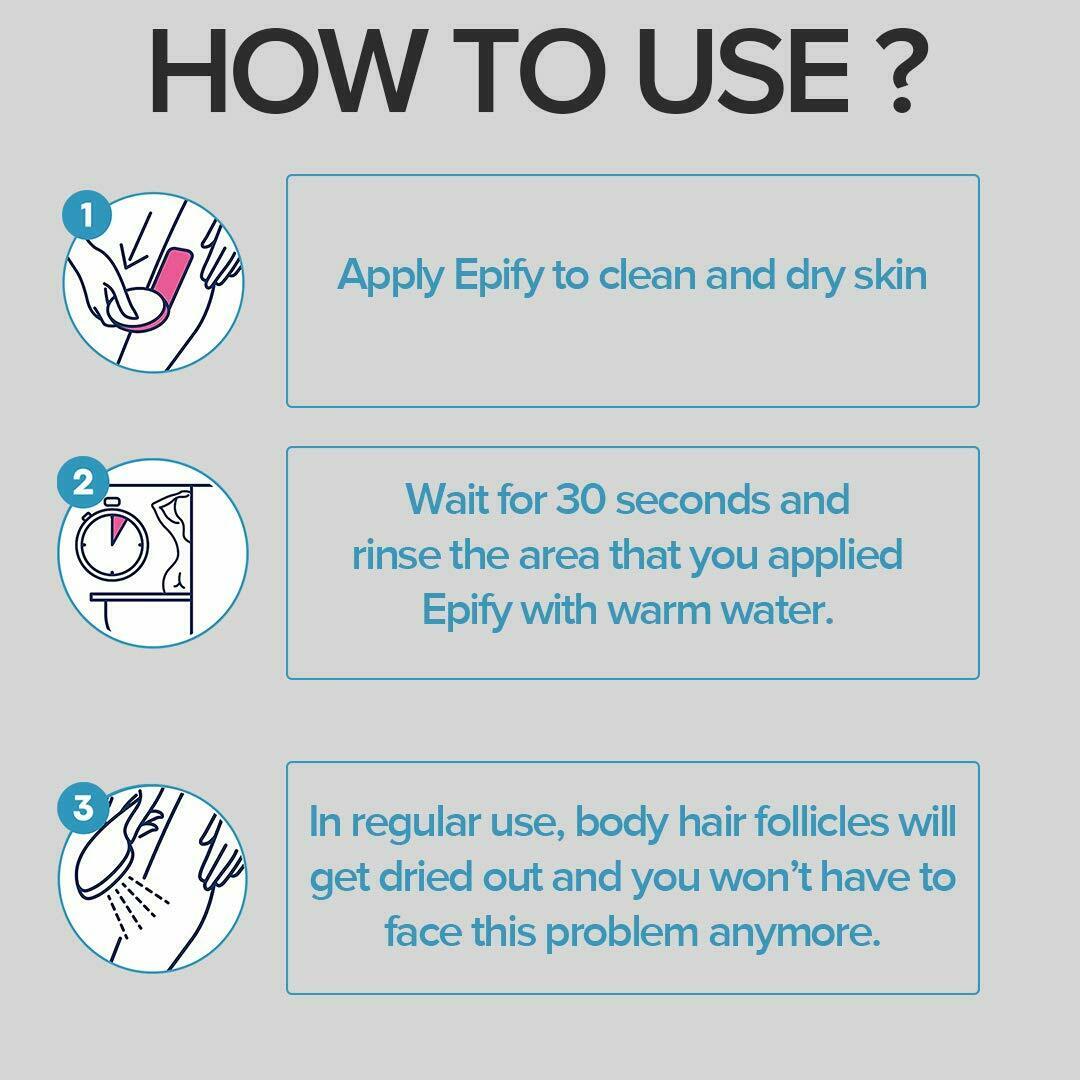 2 LOT Epify by bubbly Quick And Easy Sensitive Hair Removal Cream (2x250ml) NEW