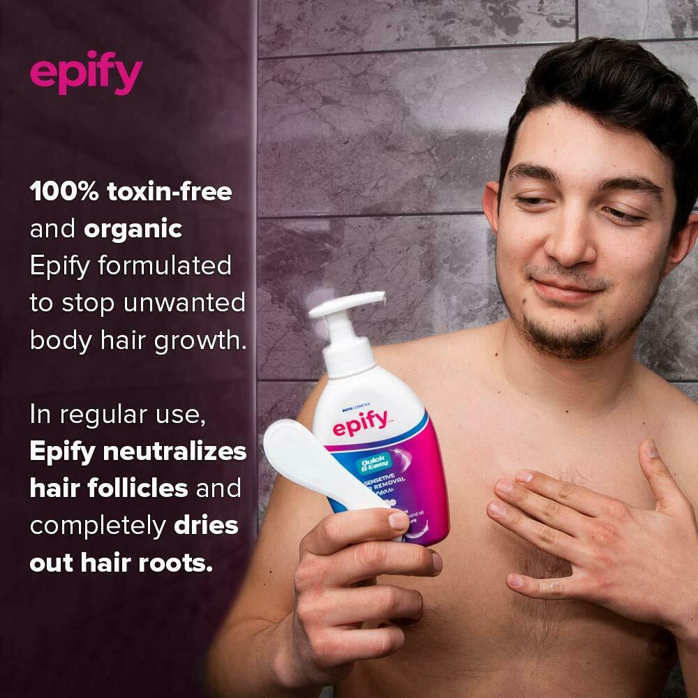 2 LOT Epify by bubbly Quick And Easy Sensitive Hair Removal Cream (2x250ml) NEW