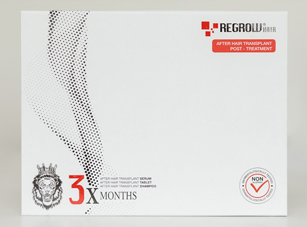 Regrow Hair Set 3 Month 3 Effects Against Hair Problems (All in one Therapy Set)